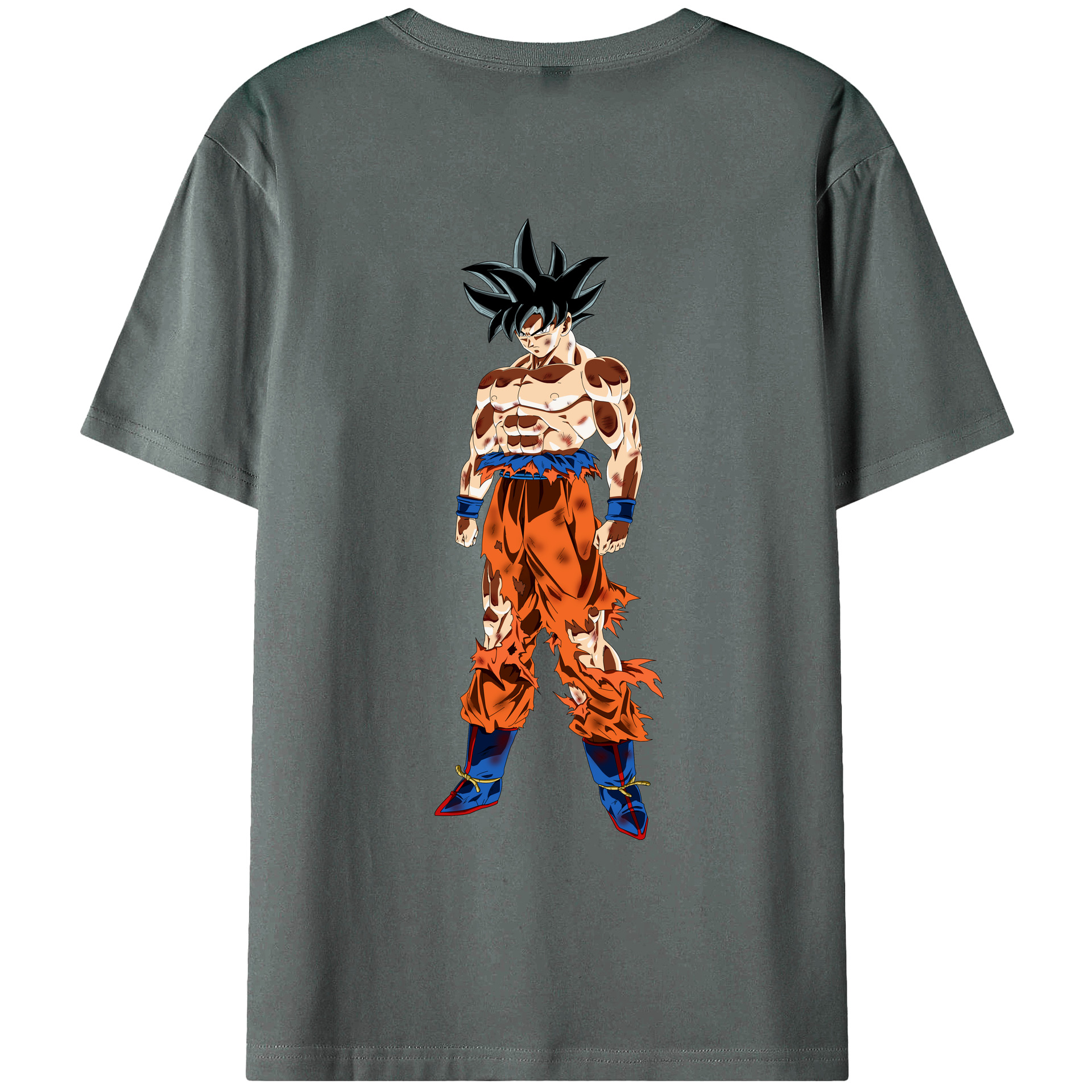 （画像用） ドラゴンボール 孫悟空（そん ごくう）Son Goku カカロット DRAGON BALL Kakarotto 綿100％ メンズ半袖Tシャツ（バックプリント） 通気性